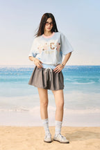 Dog Paw Patchwork T-Shirt