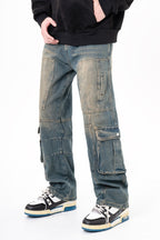 Multi Pocket Oversized Jeans