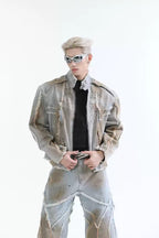 Splatter Ink Denim Jacket