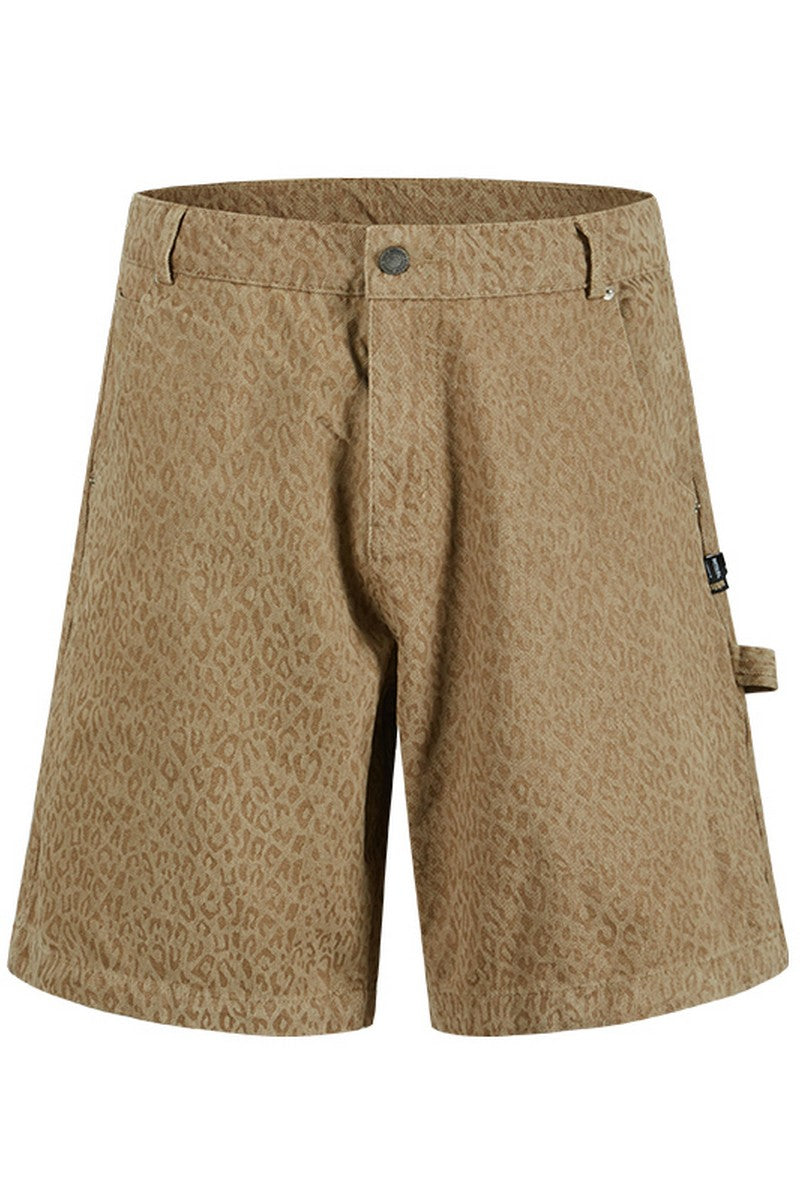 Leopard Cargo Shorts