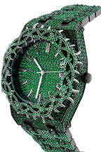 Iced Rainbow Nautilus Watch