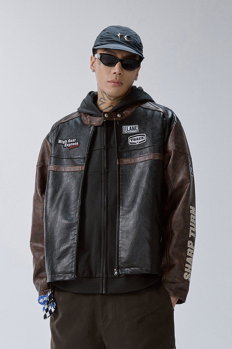 coppingzone レザージャケット coppingzone レザージャケット Vintage Oversized Leather Jacket