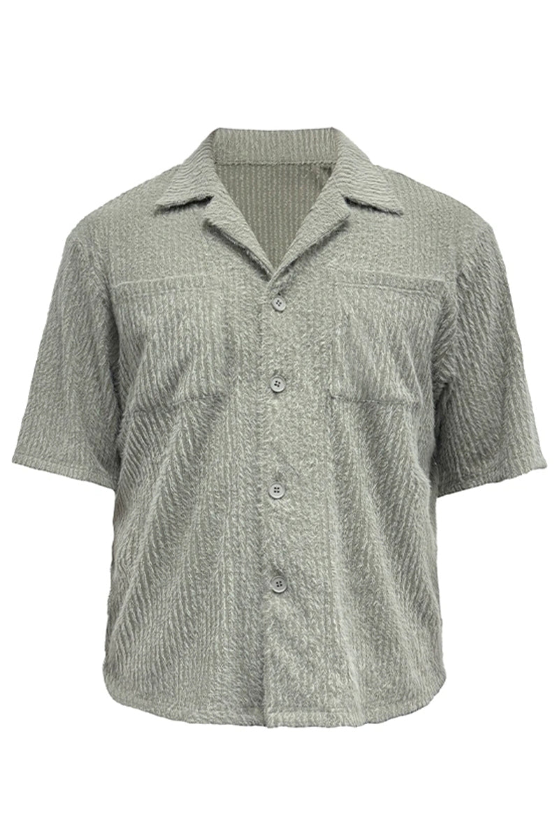 Textured Short Sleeve Shirt