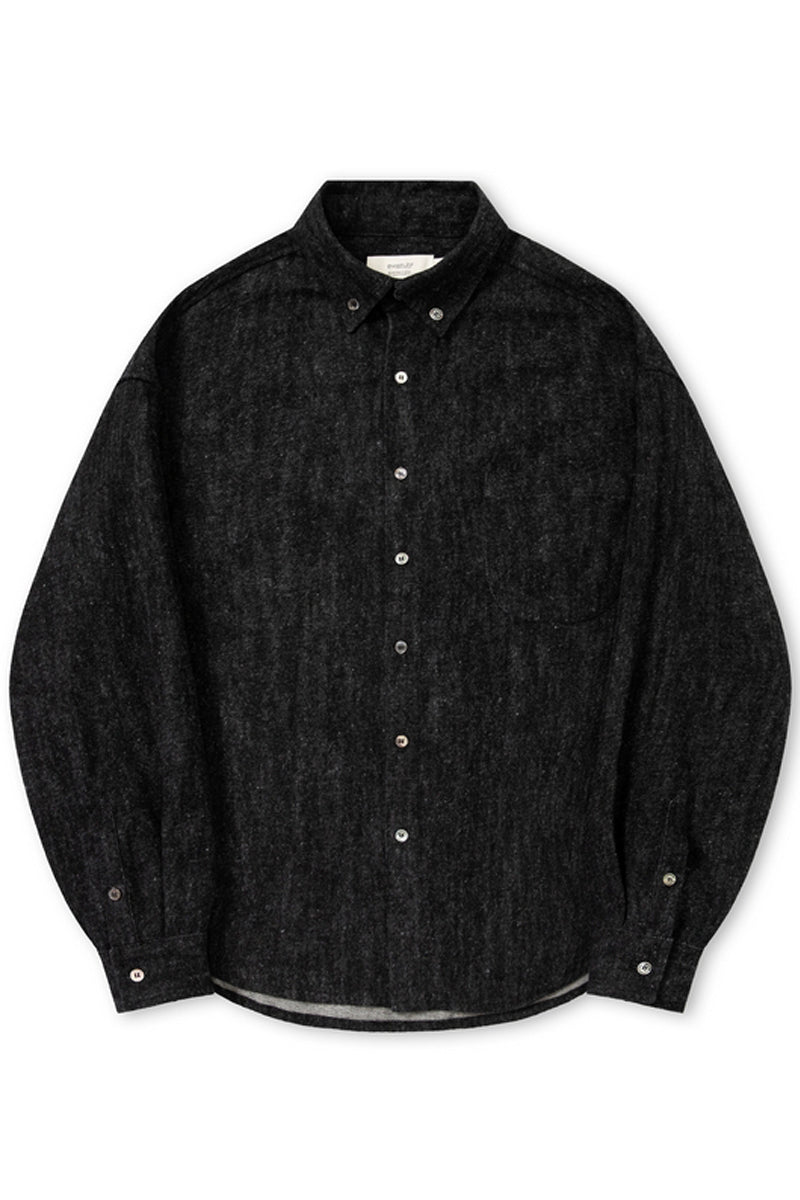 Washed Black Denim Shirt