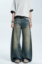 Ripped Washed Vintage Jeans