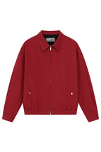 Floral Embroidery Cotton Harrington Jacket