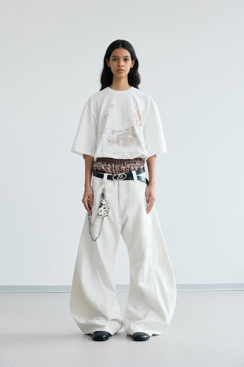 Ink Print Casual Tee