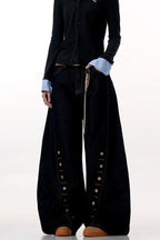 Raw Button Blade Jeans