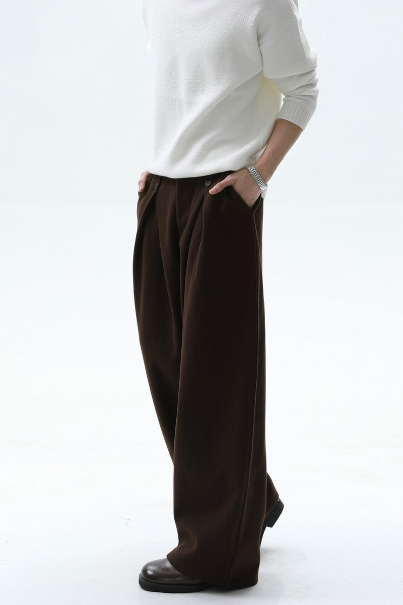 Vintage Wool Wide Leg Trousers