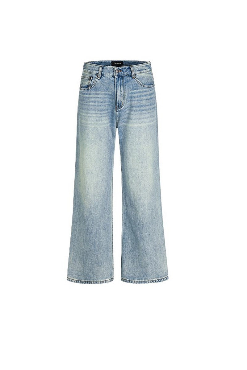 Washed Blue Cleanfit Jeans