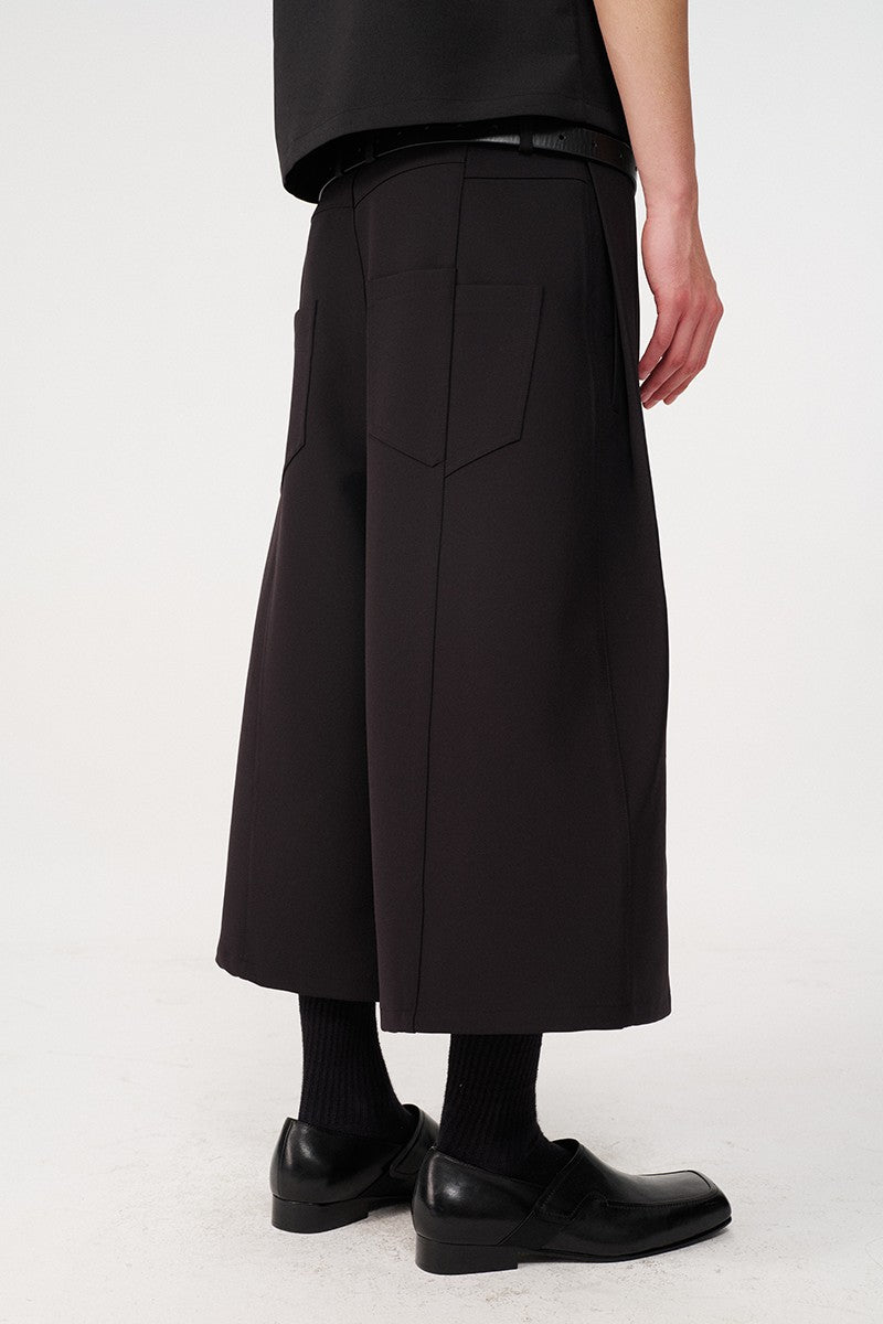 Pleated Capri Dress Pants