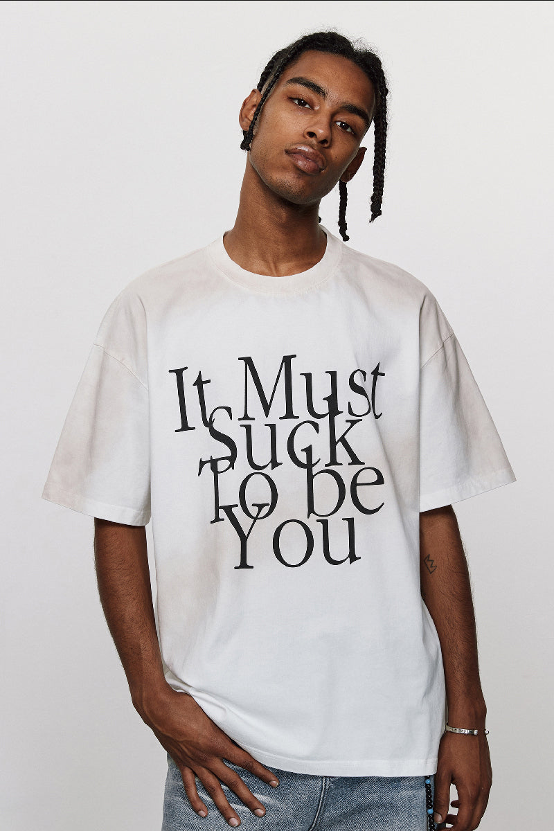 Slogan Print Vintage T-Shirt