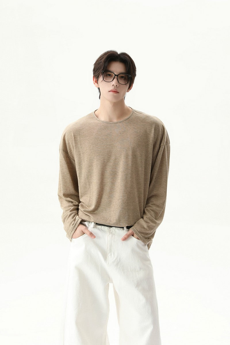 Basic Crewneck Long Sleeve Tee