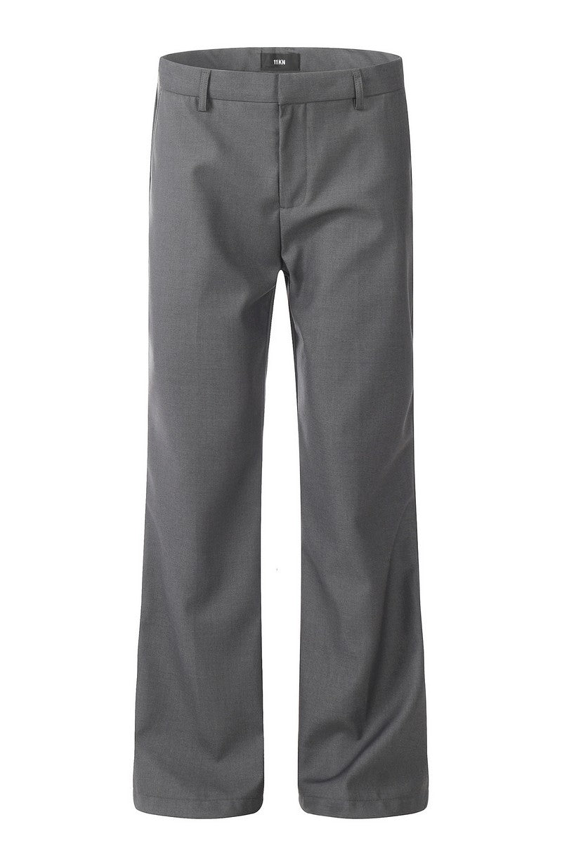 Slim Straight Flare Trousers