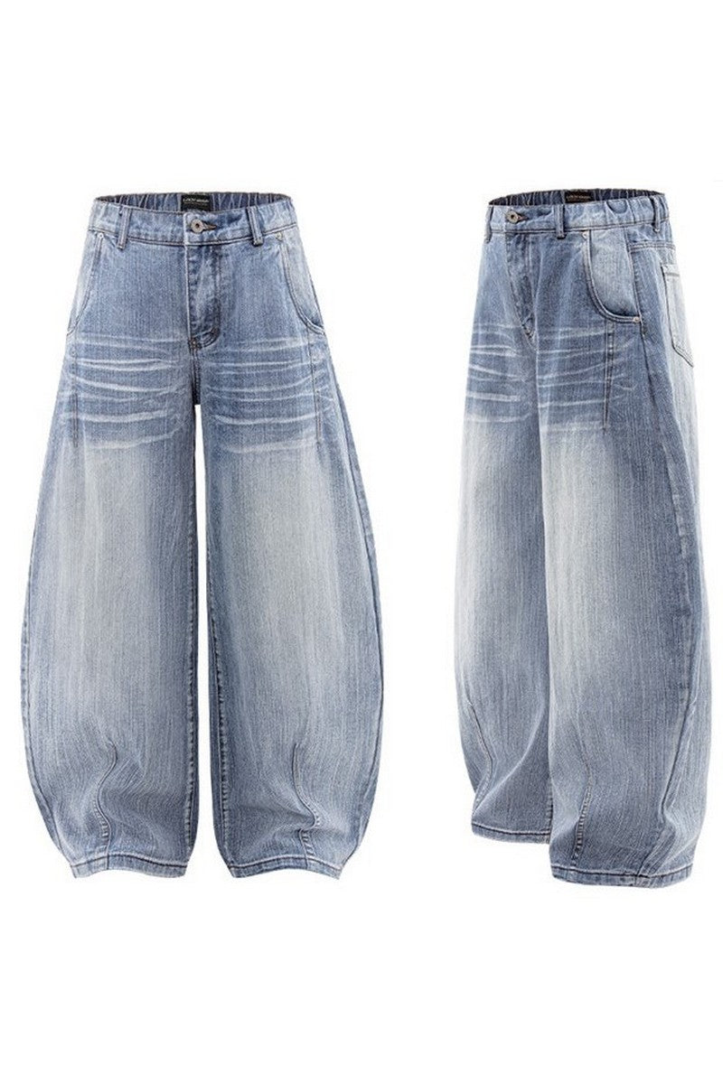 Blade Cut Cleanfit Baggy Jeans