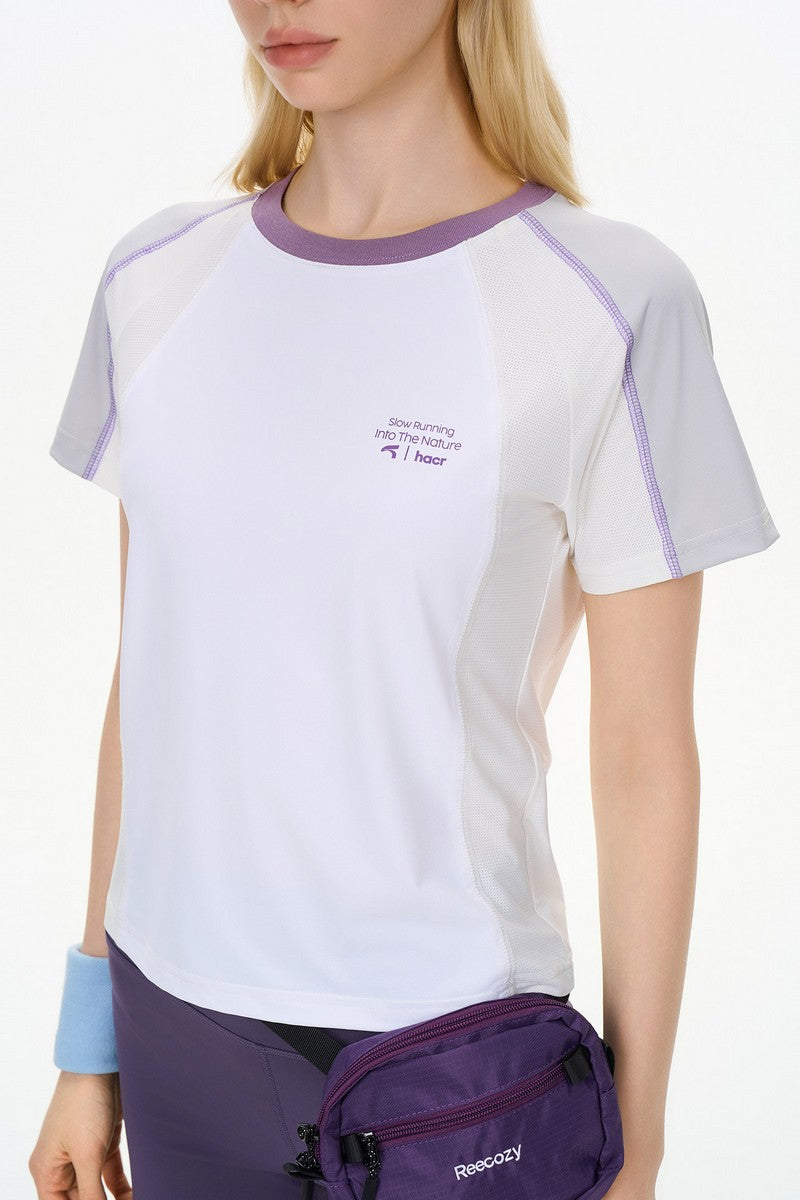 Breathable Wicking Colorblock Tee