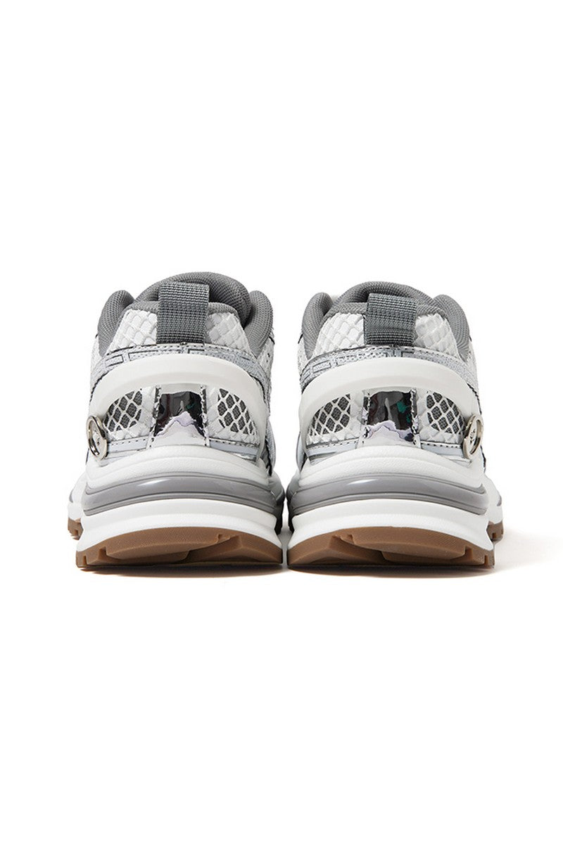 Retro Silver Dad Sneakers