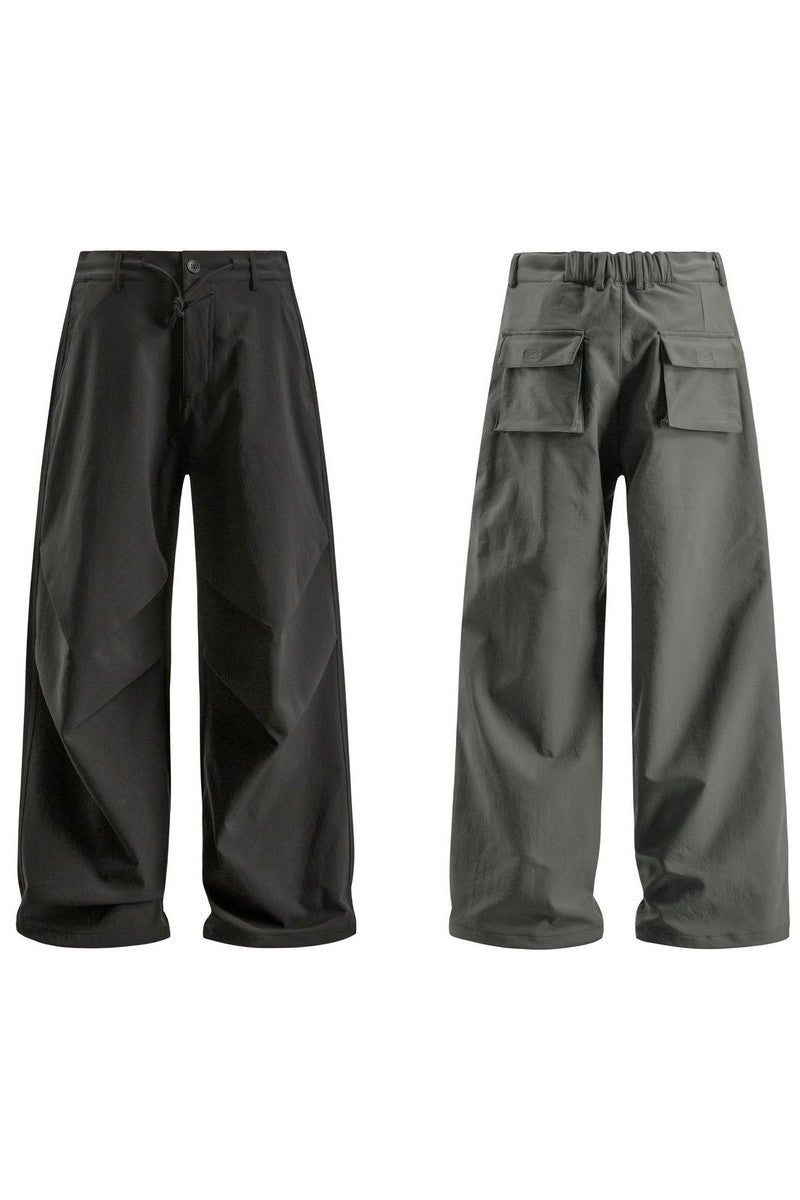 Wrinkled Paratrooper Cargo Pants