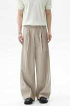 Detachable Belt Wide Leg Trousers