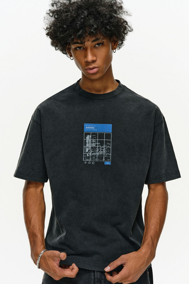 Heavyweight Washed Captcha T-Shirt