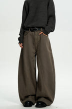 Brown Washed Blade Work Pants