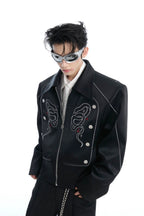 Sequin Embroidered Track Jacket