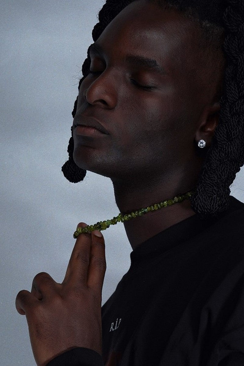 Moonstone Onyx Peridot Necklace