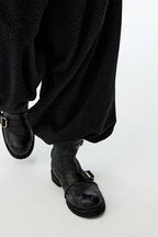 Frosted Lace-Up Engineer Boots