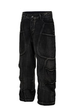 Deconstructed Cargo Denim Jeans