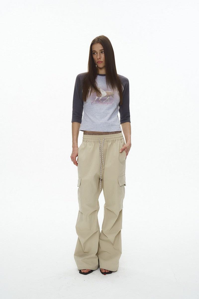 Plaid Multi Pocket Cargo Pants