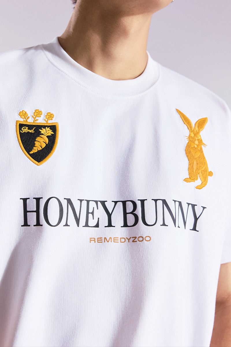 Embroidered Bunny Graphic Tee