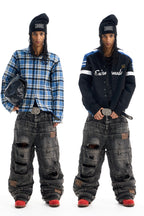 Reversible Plaid Overshirt Jacket