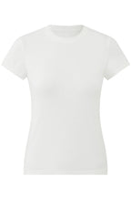 Lyocell Blend Fitted Short Sleeve Tee