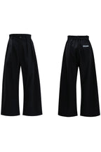 Striped Cinched Waist Trousers