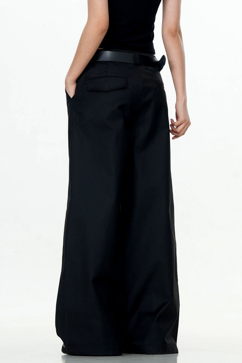 Draped Relaxed Dress Trousers