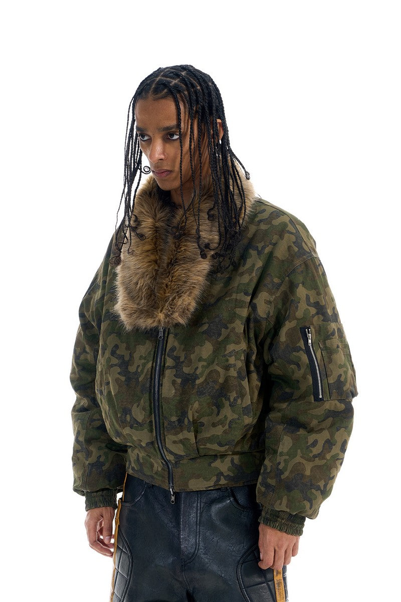 Reversible Camo Bomber Jacket