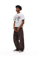 Washed Pleated Work Pants