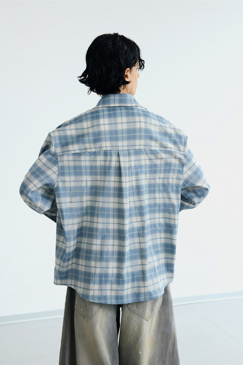 Vintage Plaid Shirt Jacket