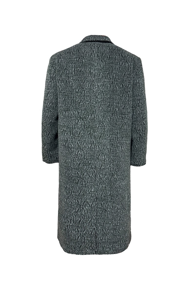 Textured Wool Moss Coat