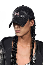 Waxed Graphic Baseball Cap