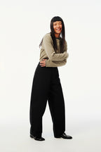 Vintage Cotton Banana Wide-Leg Pants
