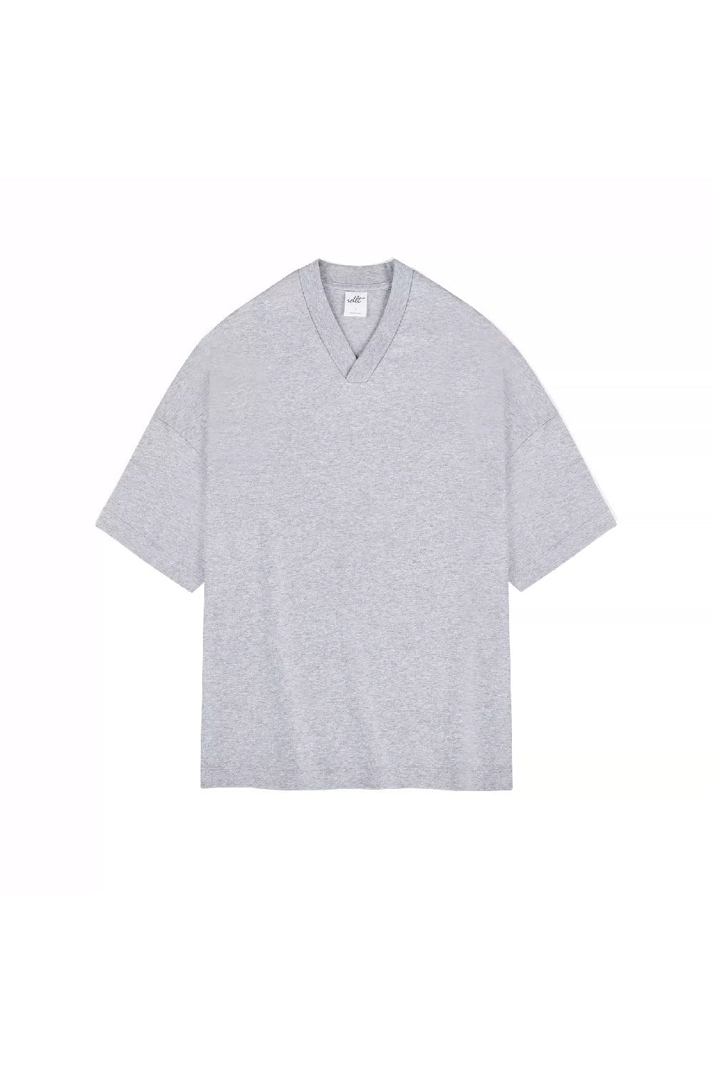 Oversized Heavy Cotton V-Neck Tee