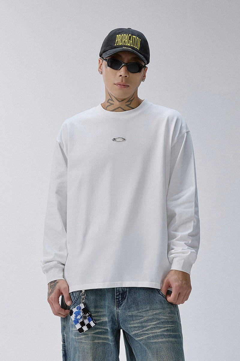 Metal Logo Heavyweight Long Sleeve Tee