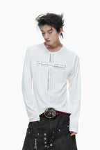 Cross Pin Henley Shirt