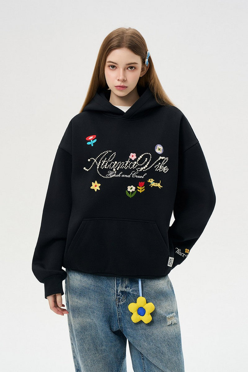 Pearl Script Graphic Hoodie
