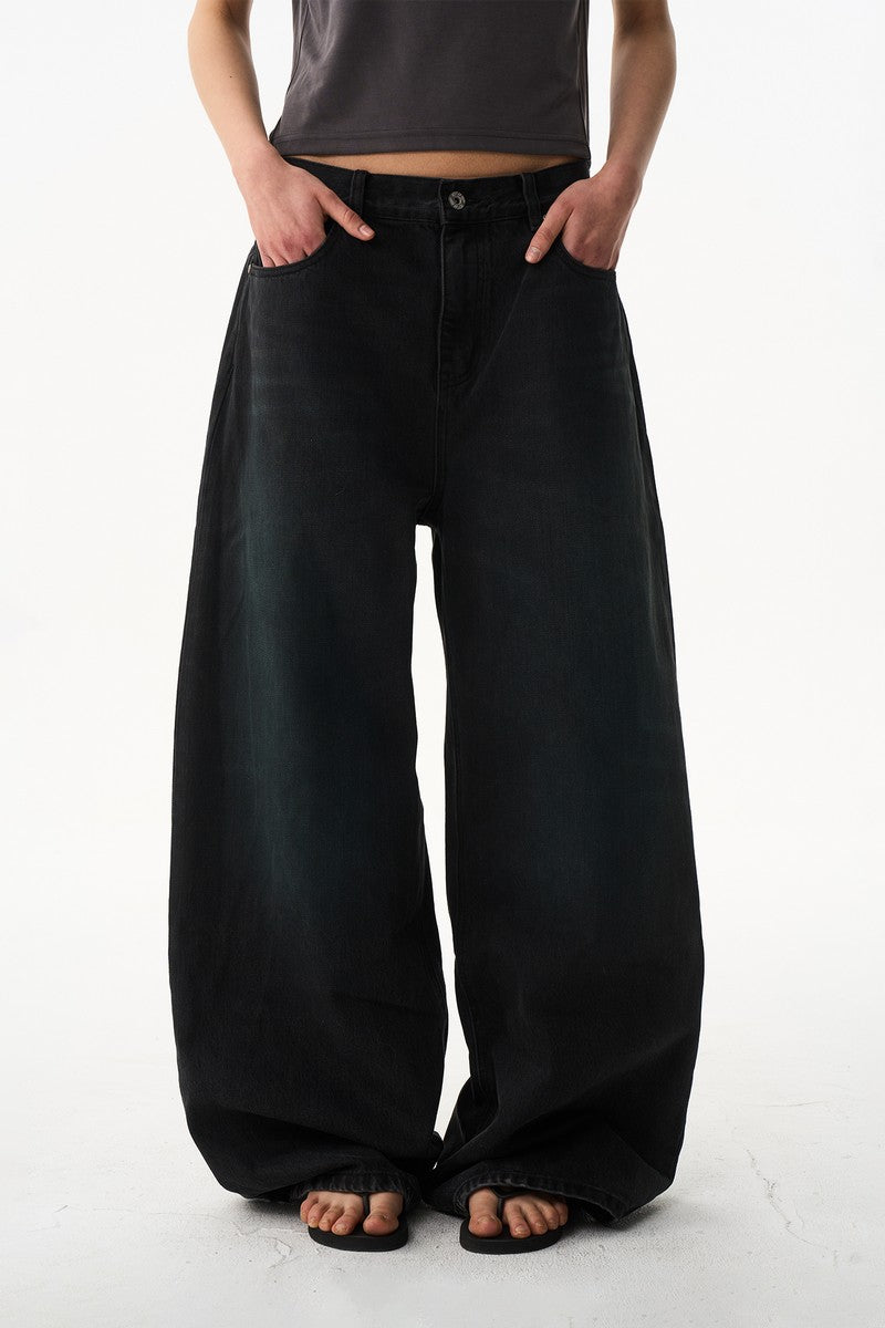 Washed Wide Leg Jeans