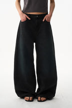 Washed Wide Leg Jeans