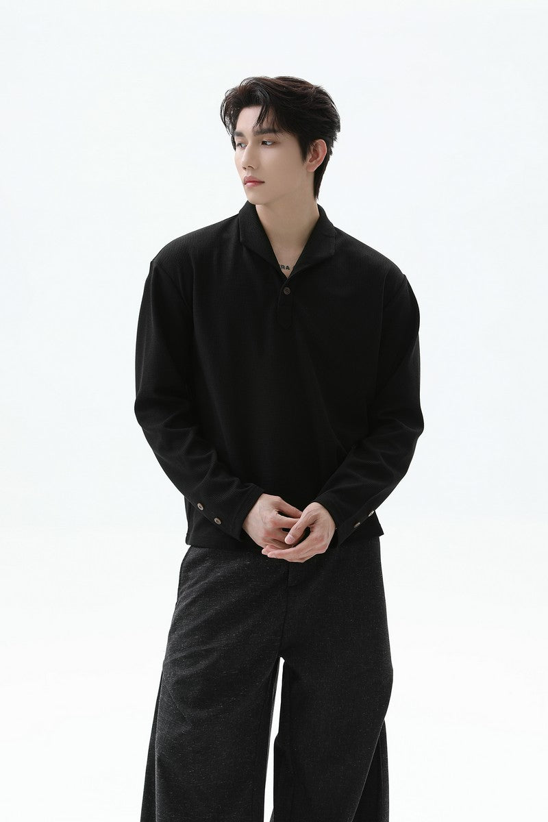 Waffle Textured Polo Shirt