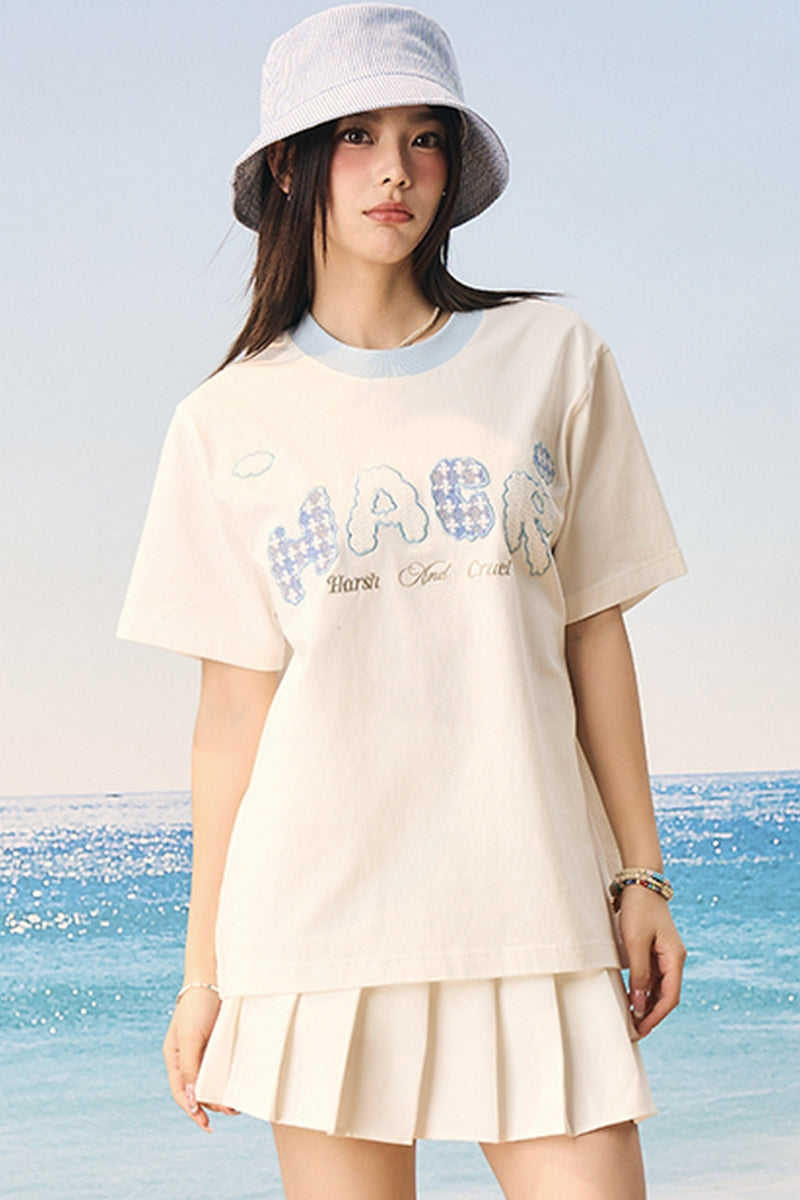 Cloud Patch Couple T-Shirt