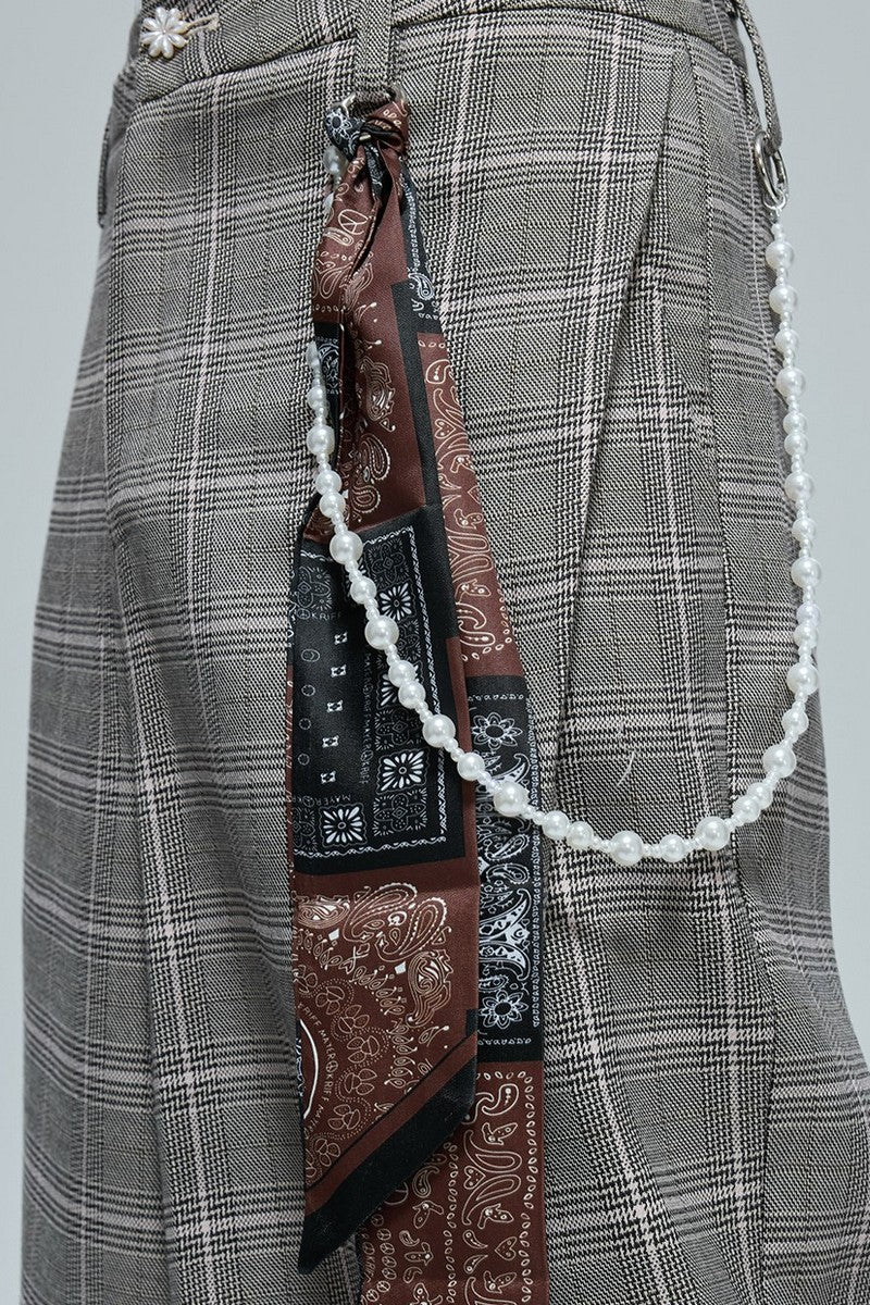 Pearl Plaid Trousers